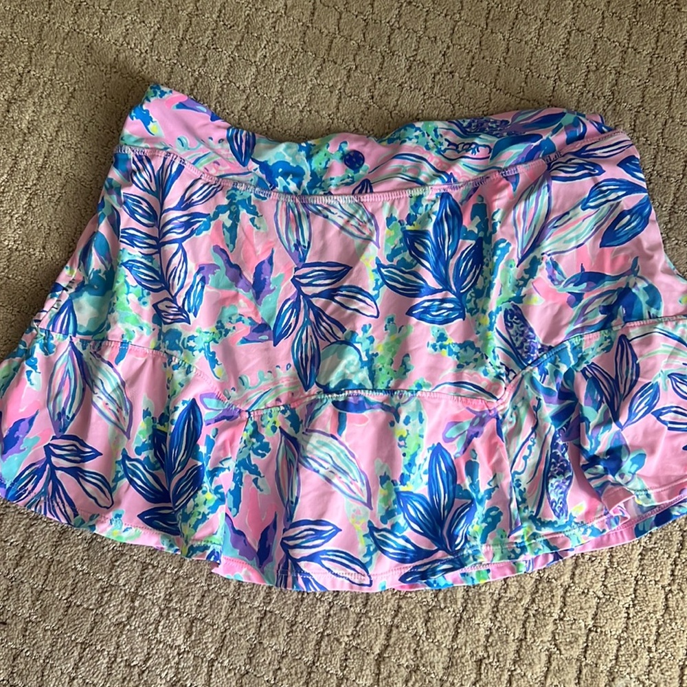Lilly Pulitzer Corrine just a lil Jelly  gel Skort Luxletic UPF 50